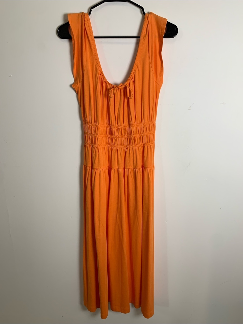 LOFT Bright Orange Maxi Dress